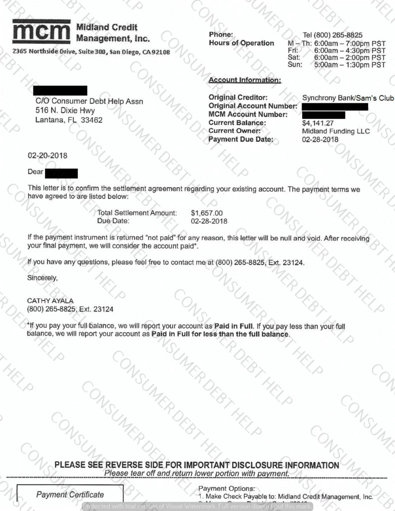 Settlement Letter From Sam s Club Synchrony Bank Consumer DEBT HELP settlement-letter-from-sam-s-club-synchrony-bank-consumer-debt-help