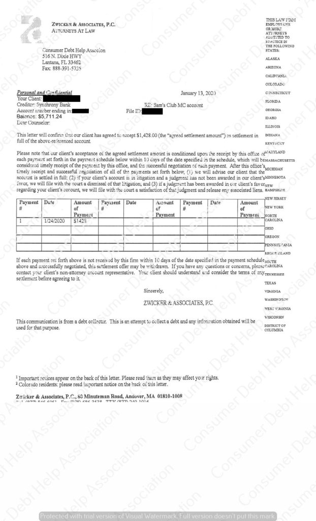 Settlement Letter From Sam s Club Synchrony Bank Consumer DEBT HELP settlement-letter-from-sam-s-club-synchrony-bank-consumer-debt-help